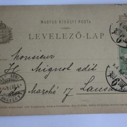 Entier postal Hongrie Levelezo-lap 1930