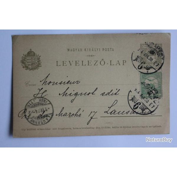 Entier postal Hongrie Levelezo-lap 1930