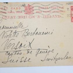 Entier postal Grande Bretagne et Irlande 1915