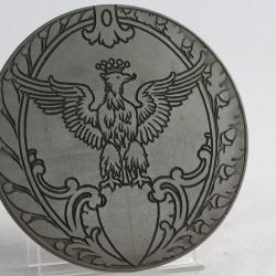 Matrice d'impression bois gravé XIXe siècle Motif héraldique