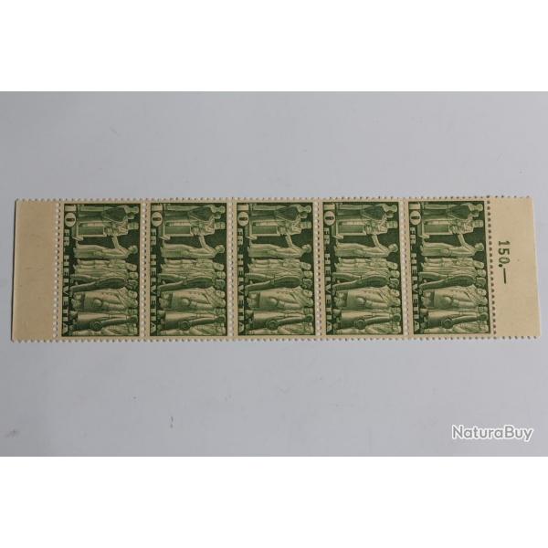 Timbres Suisse bloc 4x 10 Fr Votation Motifs symbolique 1945