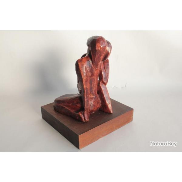 Sculpture moderne cire Couple