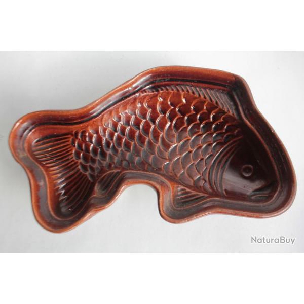 Moule terre vernisse Poisson