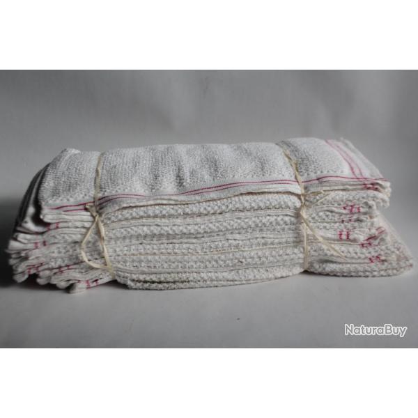 Lot 12 torchons de cuisine bouclettes coton Linge ancien