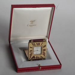 CARTIER Pendulette Réveil de voyage Must de Cartier