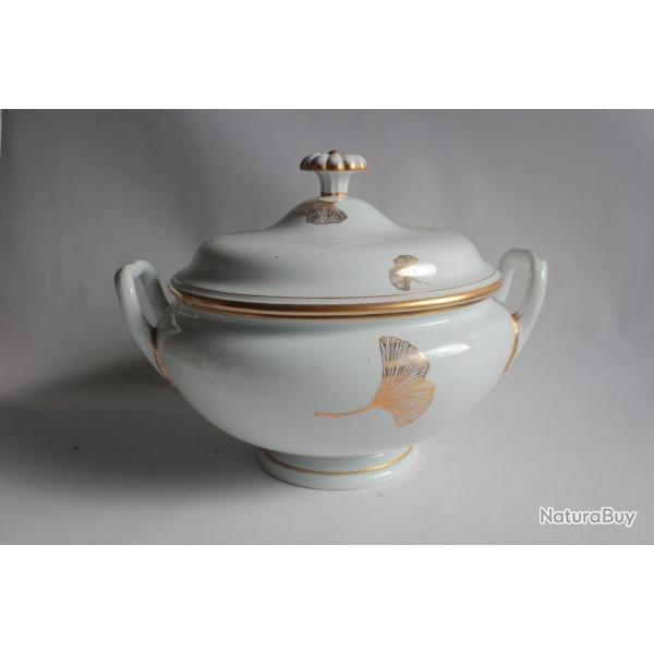 MEISSEN Soupire porcelaine Ginkgo