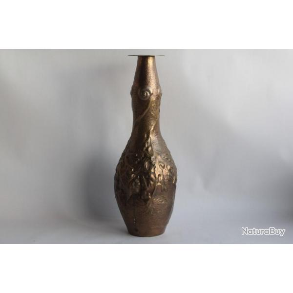 Vase Dinanderie Algues Liberato ZOLA