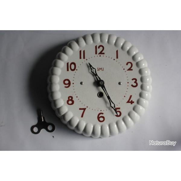 Horloge murale faence SMI Moule  gteau Cuisine vintage