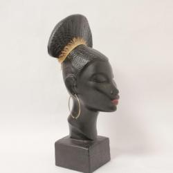 Sculpture céramique buste femme africaine Alex 188