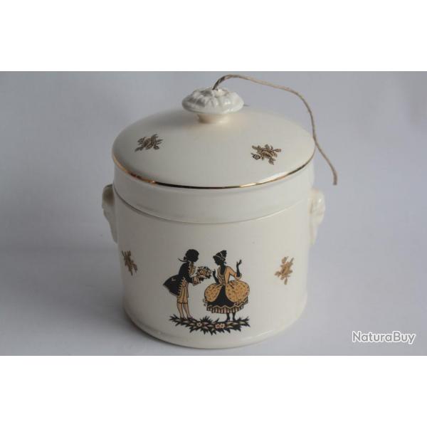 Pot  ficelle faence Trianon Sarreguemines Cuisine