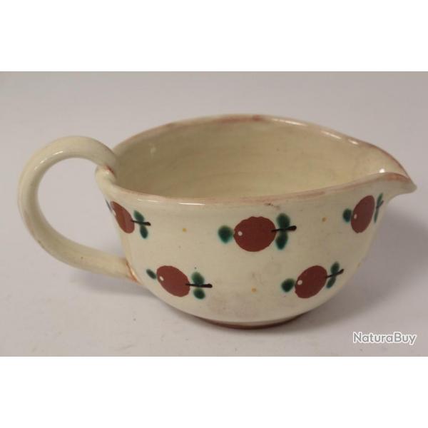 Pot  crme poterie Pommes Steiner Kiesen Suisse Art populaire