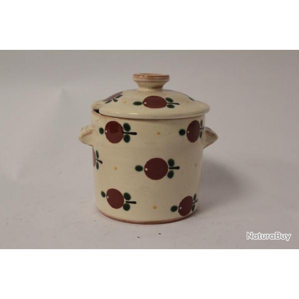 Pot  condiment poterie Pommes Steiner Kiesen Suisse Art populaire