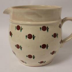 Grand Pichet poterie Pommes Steiner Kiesen Suisse Art populaire