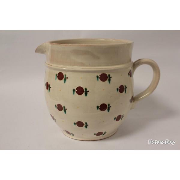 Grand Pichet poterie Pommes Steiner Kiesen Suisse Art populaire