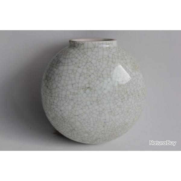 Vase  suspendre cramique craquele Metzler & Ortloff Allemagne