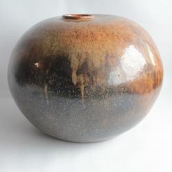 Grand vase boule céramique émaillée Rheinfelden Arnold Zahner Suisse
