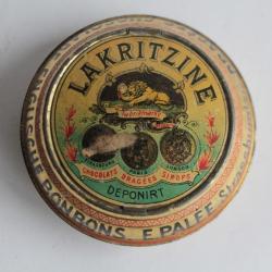 Boîte bonbons tôle lithographiée Lakritzine Strassburg E Palée