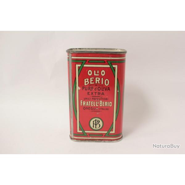 Boite tle Huile d'olive Olio Berio Fratelli Italie