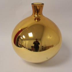Boule de pardon ou boule à perruque verre églomisé mercure