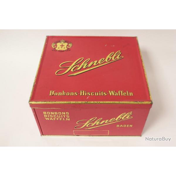 Bote tle lithographie gaufrettes Waffeln Schnebli Suisse