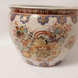 Bassin a poissons Jardinière porcelaine Chine