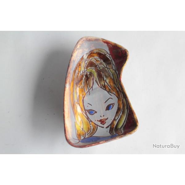 Fernande Kohler Coupelle tripode cramique Vallauris