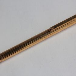 Stylo bille CARTIER Must II Godron plaqué or