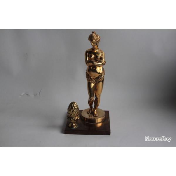 Femme nue Bronze dor rotique Vnus