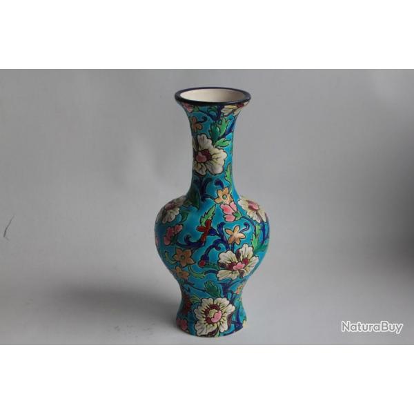 Vase soliflore cramique maux de LONGWY
