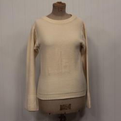 Pull laine Jean-Louis Scherrer monogramme vintage