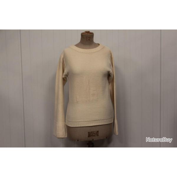 Pull laine Jean-Louis Scherrer monogramme vintage