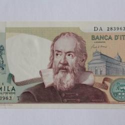 Billet 2000 Lire Galilée Italie 1973 neuf