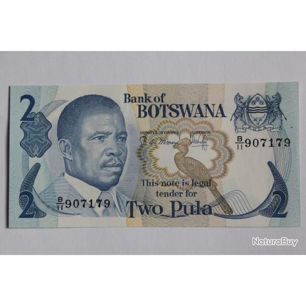 Billet 2 Pula Botswana 1989-1992 neuf