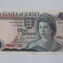 Billet 1 Pound Jersey type Elizabeth II neuf