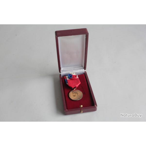 Mdaille vermeil Ministre du travail 1982 Honneur travail