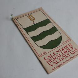 Calendrier héraldique vaudois 1918