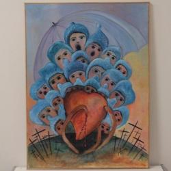 Tableau peinture Jehany Art naïf Thonon-les-Bains