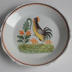 Assiette céramique Coq