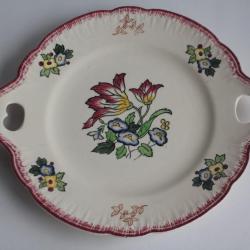 LONGWY Plat de service faïence Marseille