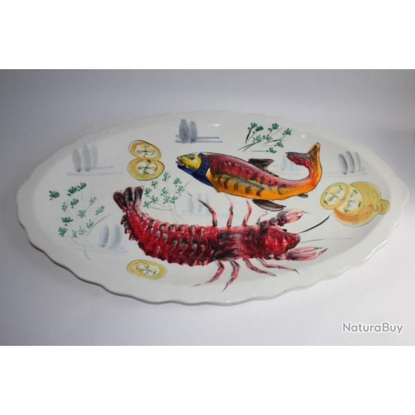Plat  Poisson cramique Italie