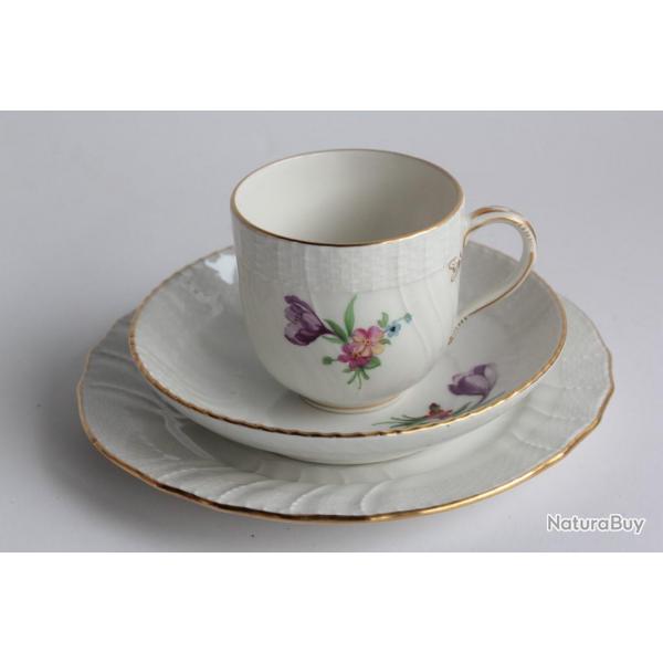 Tasse Assiette  dessert porcelaine KPM Berlin Allemagne