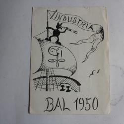 CPA Suisse société étudiante Zofingue Bal d'industria 1950 Carte Postale