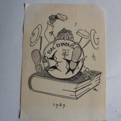CPA Suisse société étudiante Zofingue Bal d'indus 1949 Carte Postale