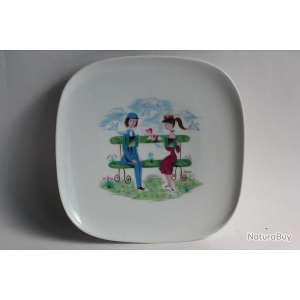 PEYNET Assiette porcelaine Rosenthal Studio-Linie