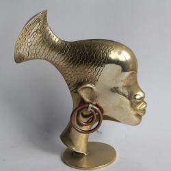 Profil Femme africaine Bronze Hagenauer