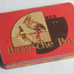 Boîte à Cigarettes tôle Haagsche Post Sigarenfabriek Denova Utrecht