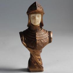 Sceau bronze Buste de chevalier Jean GARNIER