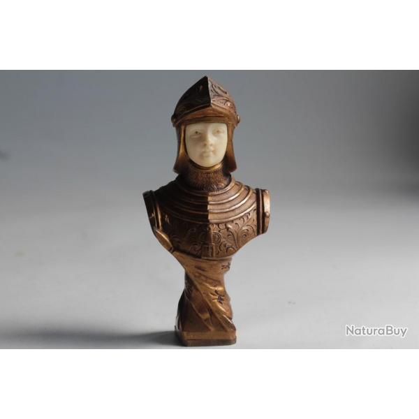 Sceau bronze Buste de chevalier Jean GARNIER