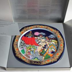 ROSENTHAL Assiette porcelaine Bjorn Wiinblad Noël 1990