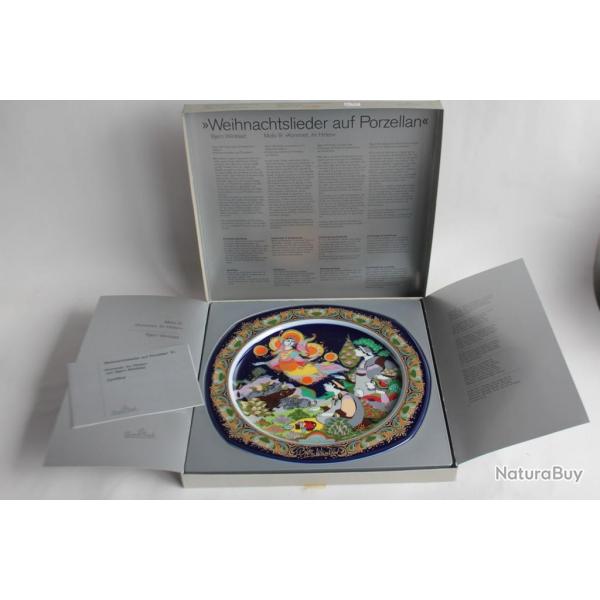 ROSENTHAL Assiette porcelaine Bjorn Wiinblad Nol 1991